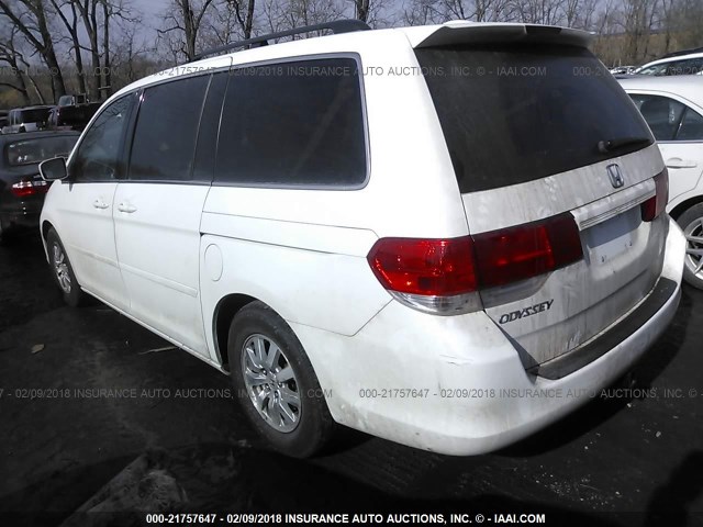 5FNRL3H63AB093818 - 2010 HONDA ODYSSEY EXL თეთრი ფოტო 3