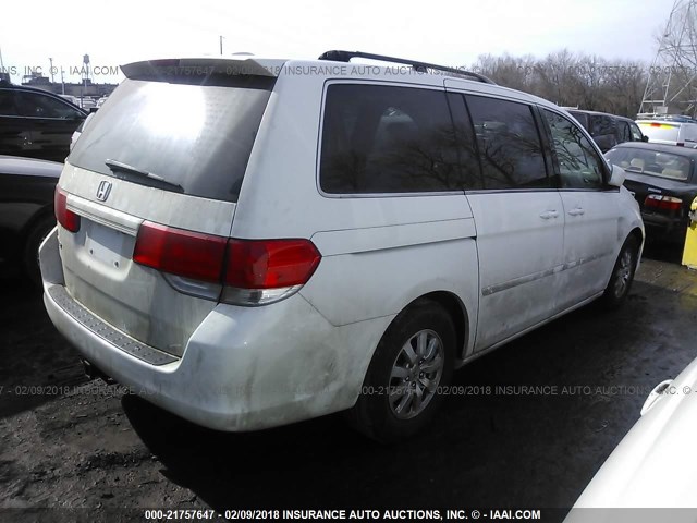 5FNRL3H63AB093818 - 2010 HONDA ODYSSEY EXL WHITE photo 4