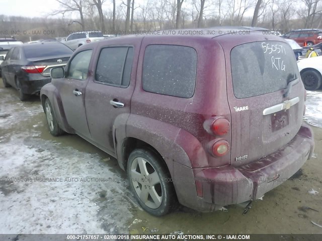 3GNDA33P37S550571 - 2007 CHEVROLET HHR LT MAROON photo 3