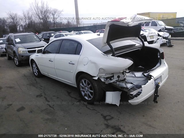 1G4HD57268U203762 - 2008 BUICK LUCERNE CXL WHITE photo 3