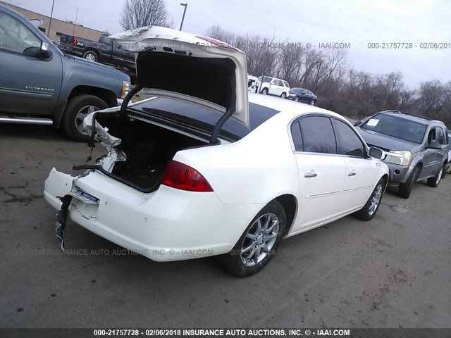 1G4HD57268U203762 - 2008 BUICK LUCERNE CXL WHITE photo 4