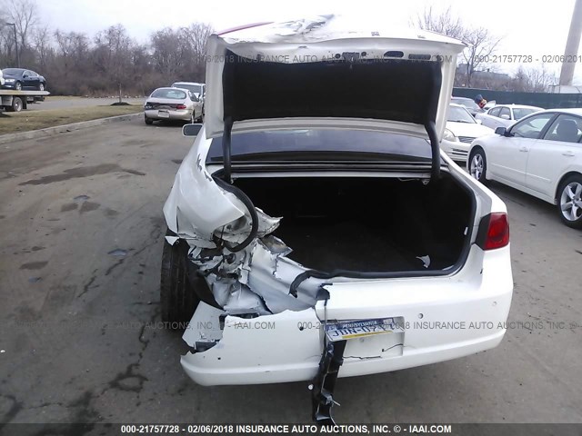 1G4HD57268U203762 - 2008 BUICK LUCERNE CXL WHITE photo 6