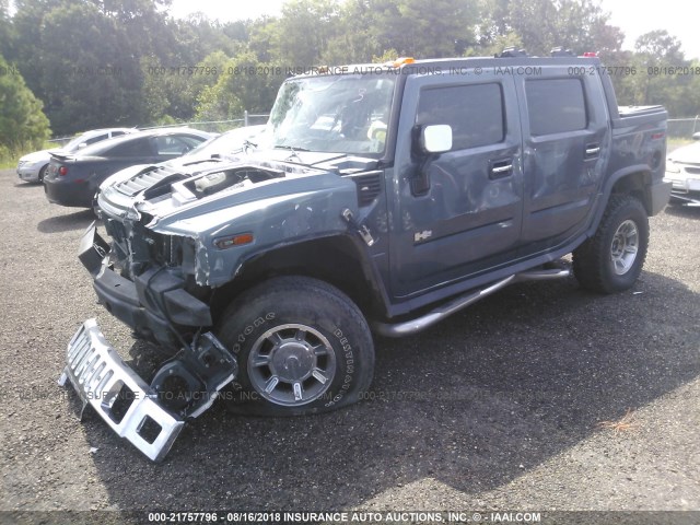 5GRGN22U85H103475 - 2005 HUMMER H2 SUT BLUE photo 2