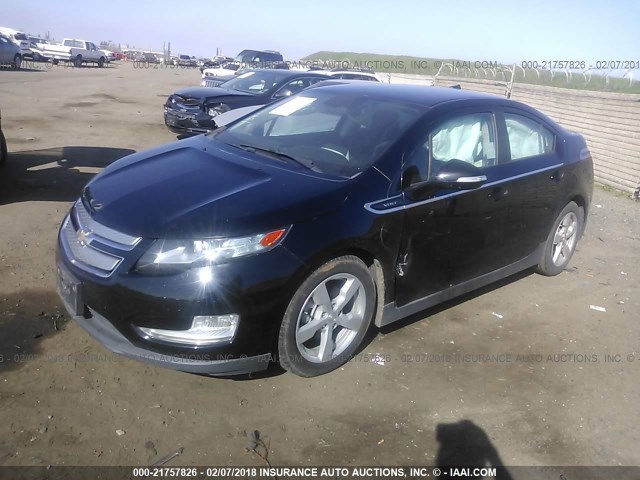 1G1RE6E49DU136755 - 2013 CHEVROLET VOLT BLACK photo 2