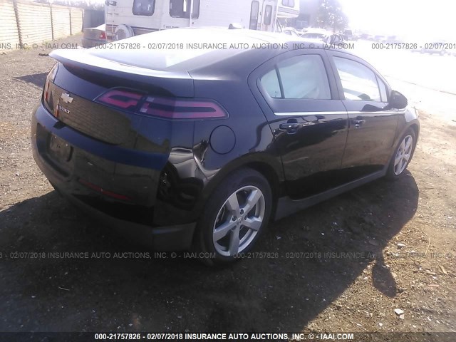 1G1RE6E49DU136755 - 2013 CHEVROLET VOLT BLACK photo 4