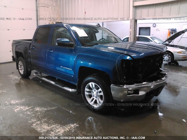 3GCUKREC7FG353682 - 2015 CHEVROLET SILVERADO K1500 LT BLUE photo 1