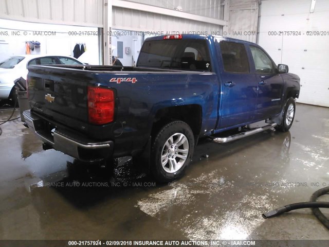 3GCUKREC7FG353682 - 2015 CHEVROLET SILVERADO K1500 LT BLUE photo 4