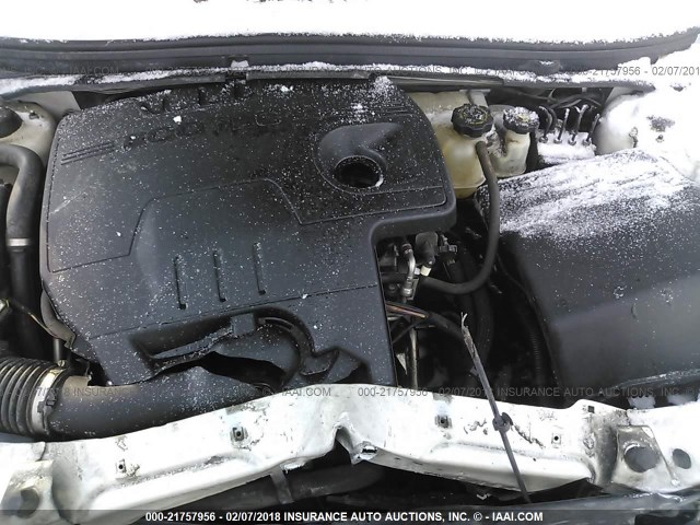 1G1ZC5E07CF397799 - 2012 CHEVROLET MALIBU 1LT WHITE photo 10