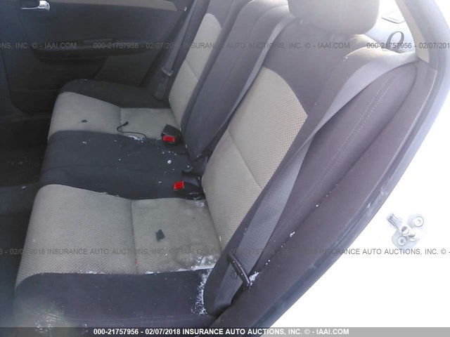 1G1ZC5E07CF397799 - 2012 CHEVROLET MALIBU 1LT WHITE photo 8