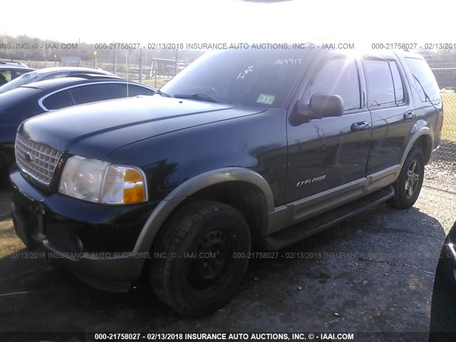 1FMZU74W42ZA69917 - 2002 FORD EXPLORER EDDIE BAUER BLACK photo 2