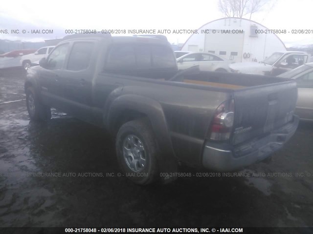 3TMMU4FN1BM025120 - 2011 TOYOTA TACOMA DOUBLE CAB LONG BED TAN photo 3