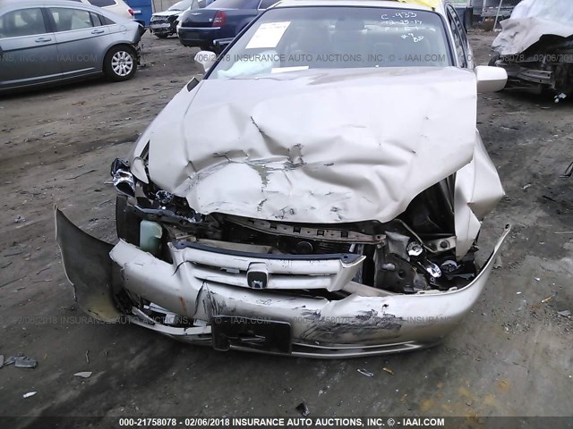 1HGCG16551A008464 - 2001 HONDA ACCORD EX GOLD photo 6