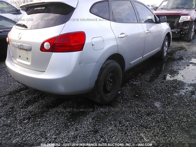 JN8AS5MT9BW569496 - 2011 NISSAN ROGUE S/SV/KROM GRAY photo 4