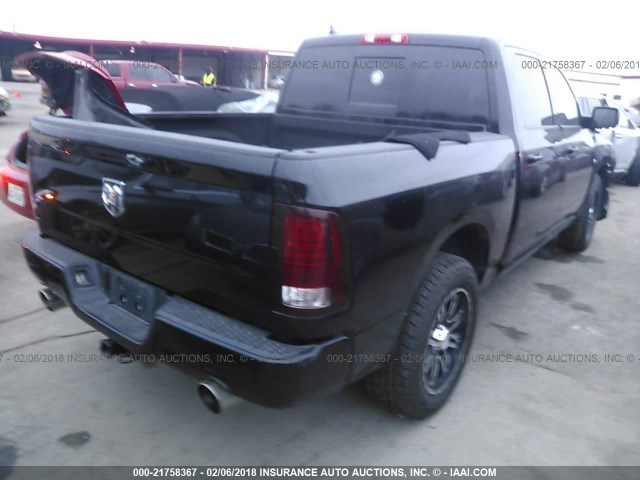 1C6RR6MT5DS518966 - 2013 RAM 1500 SPORT BLACK photo 4