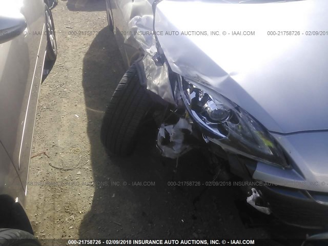 JM1BL1H64A1318326 - 2010 MAZDA 3 S SILVER photo 6