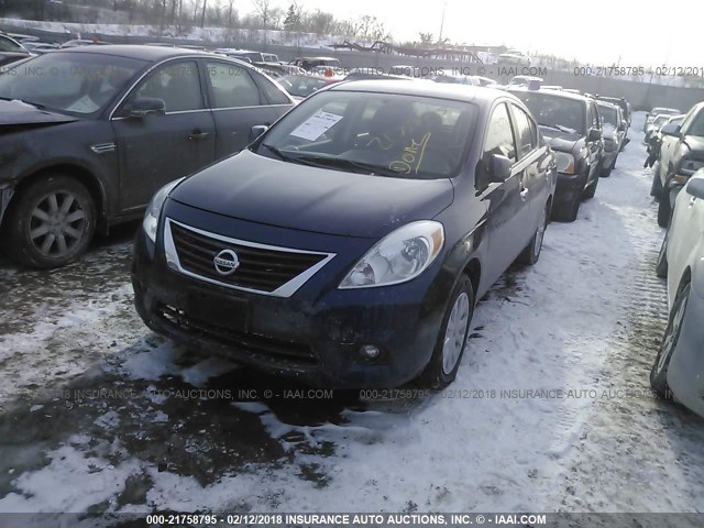 3N1CN7AP8CL944190 - 2012 NISSAN VERSA S/SV/SL Dark Blue photo 2