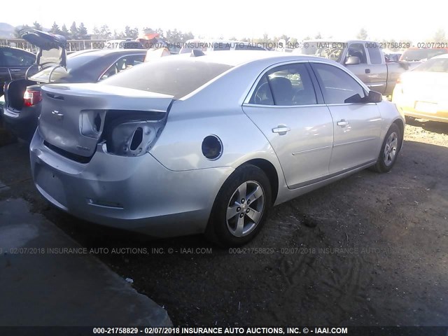 1G11B5SA9DF230245 - 2013 CHEVROLET MALIBU LS SILVER photo 4