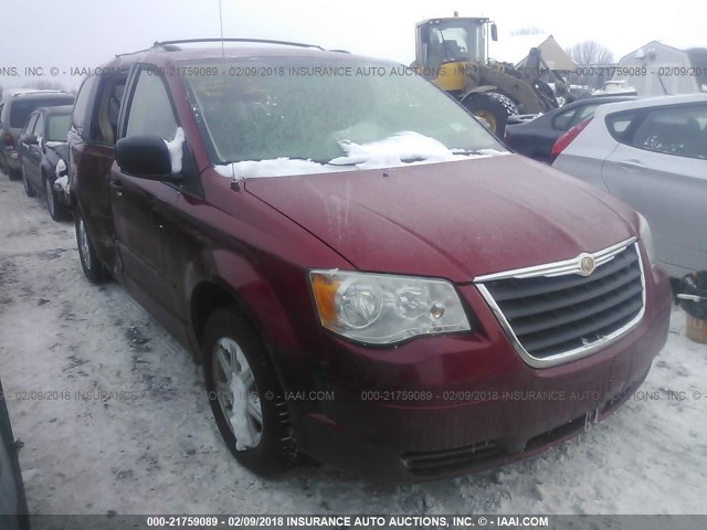 2A8HR44H58R604136 - 2008 CHRYSLER TOWN & COUNTRY LX RED photo 1