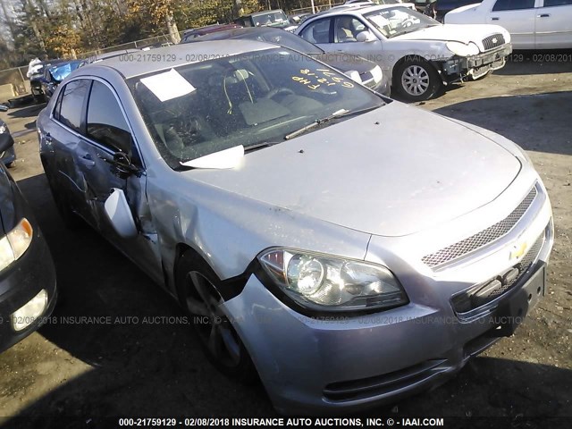 1G1ZC5E15BF136971 - 2011 CHEVROLET MALIBU 1LT SILVER photo 1