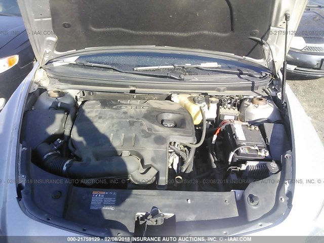 1G1ZC5E15BF136971 - 2011 CHEVROLET MALIBU 1LT SILVER photo 10
