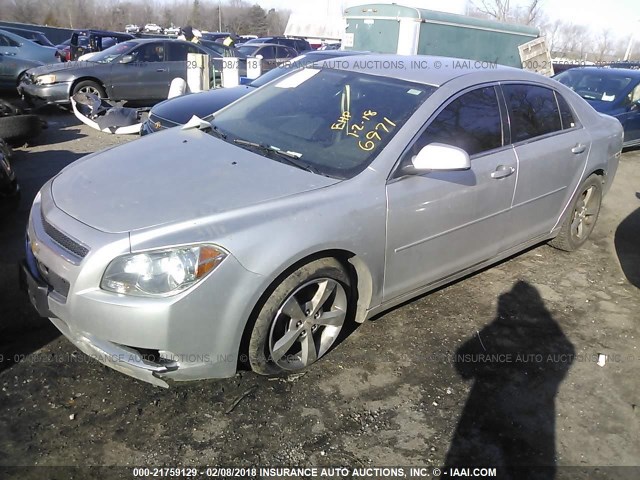 1G1ZC5E15BF136971 - 2011 CHEVROLET MALIBU 1LT SILVER photo 2