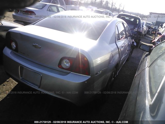 1G1ZC5E15BF136971 - 2011 CHEVROLET MALIBU 1LT SILVER photo 4