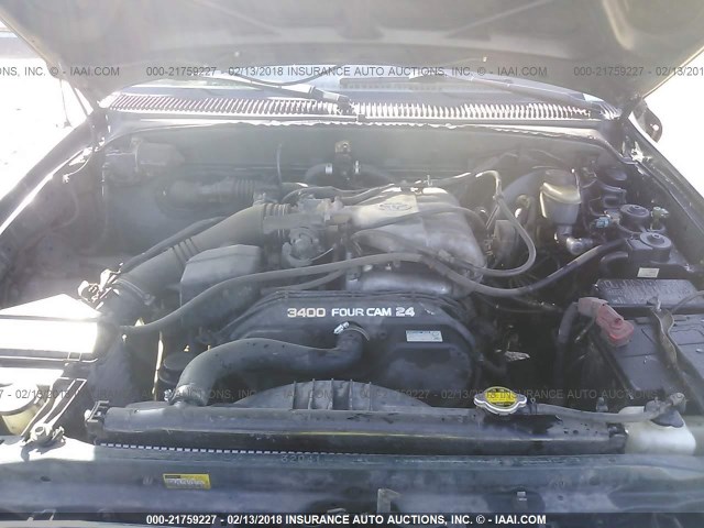 5TESN92N21Z859891 - 2001 TOYOTA TACOMA XTRACAB PRERUNNER მწვანე ფოტო 10