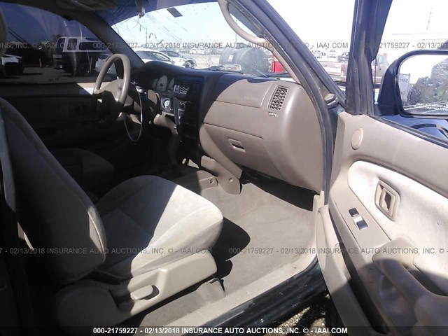 5TESN92N21Z859891 - 2001 TOYOTA TACOMA XTRACAB PRERUNNER მწვანე ფოტო 5