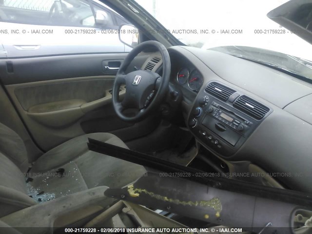 2HGES16584H615181 - 2004 HONDA CIVIC LX GOLD photo 5