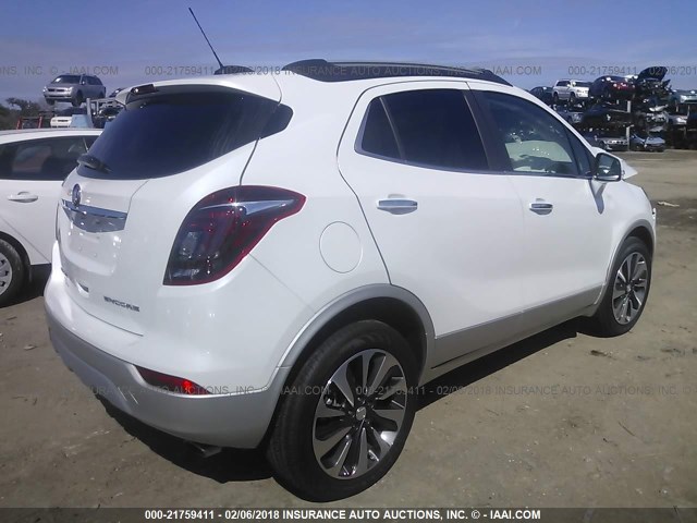 KL4CJCSB9HB151133 - 2017 BUICK ENCORE ESSENCE WHITE photo 4