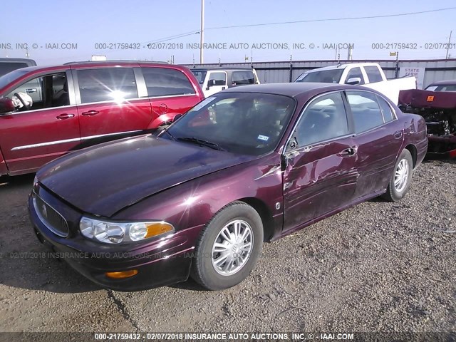 1G4HP54K044127820 - 2004 BUICK LESABRE CUSTOM PURPLE photo 2