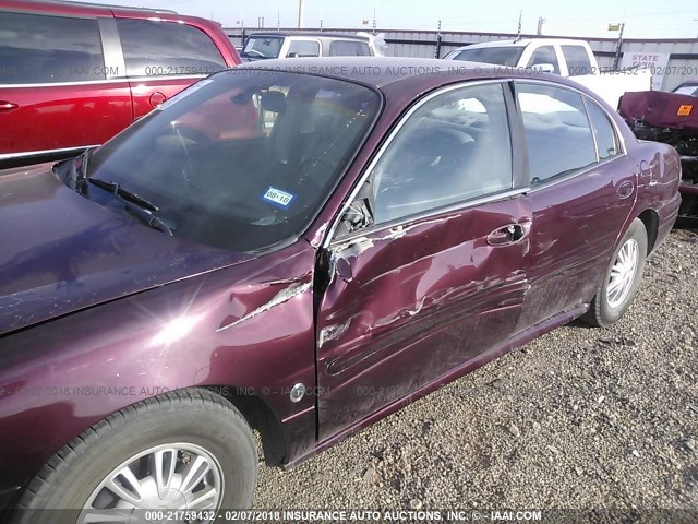 1G4HP54K044127820 - 2004 BUICK LESABRE CUSTOM PURPLE photo 6