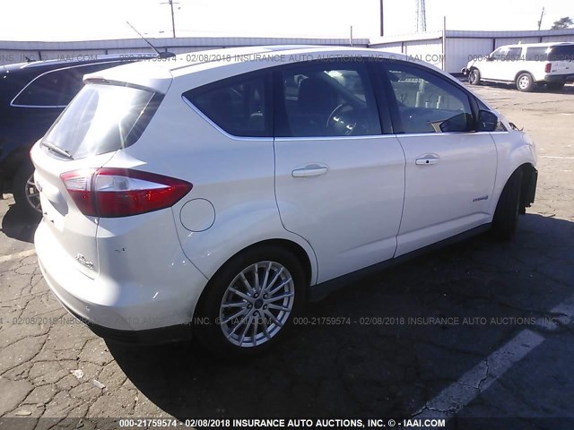 1FADP5BU9FL117437 - 2015 FORD C-MAX SEL WHITE photo 4