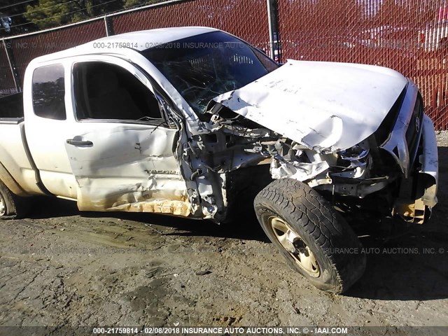 5TEUX42N68Z565717 - 2008 TOYOTA TACOMA ACCESS CAB WHITE photo 6