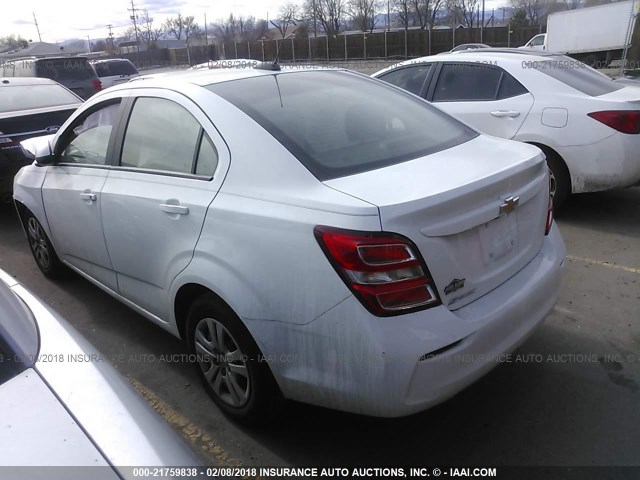 1G1JB5SHXH4132680 - 2017 CHEVROLET SONIC LS 白色 照片 3