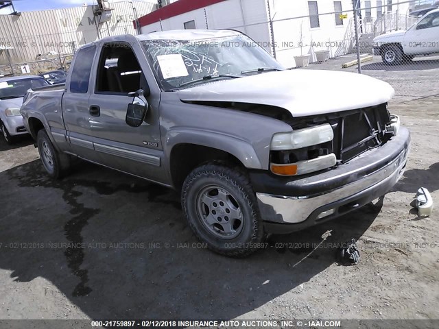 2GCEK19T221327753 - 2002 CHEVROLET SILVERADO K1500 SILVER photo 1