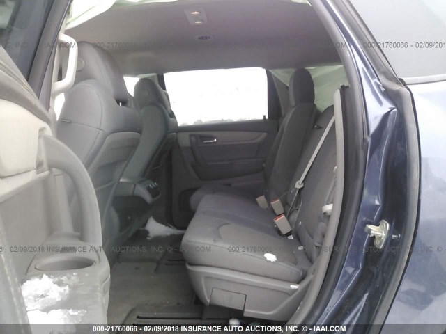 1GNKVFED5DJ112597 - 2013 CHEVROLET TRAVERSE LS BLUE photo 8