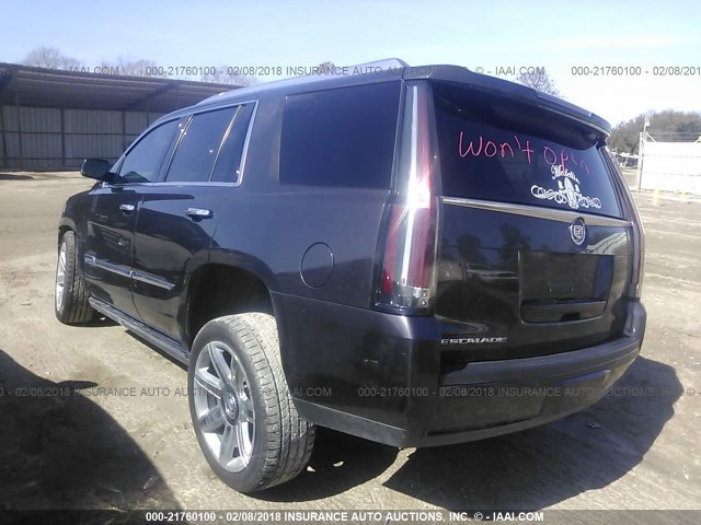 1GYS3CKJ6FR265799 - 2015 CADILLAC ESCALADE PREMIUM GRAY photo 3