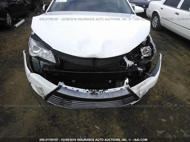 4T1BF1FK3FU046764 - 2015 TOYOTA CAMRY LE/XLE/SE/XSE Blanc photo 6