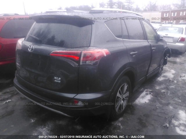 JTMRFREV7JJ193094 - 2018 TOYOTA RAV4 ADVENTURE/XLE 灰色 照片 4