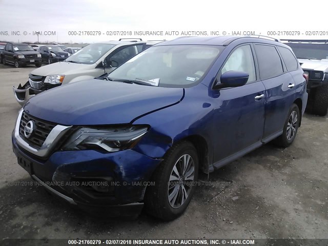 5N1DR2MN8HC695567 - 2017 NISSAN PATHFINDER S/SV/SL/PLATINUM 蓝色 照片 2