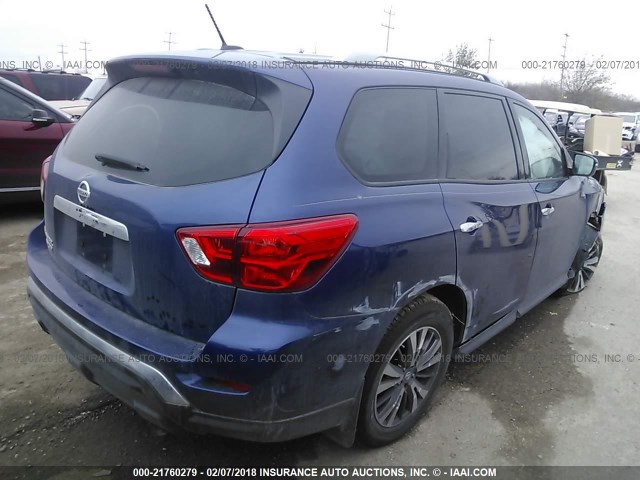 5N1DR2MN8HC695567 - 2017 NISSAN PATHFINDER S/SV/SL/PLATINUM 蓝色 照片 4