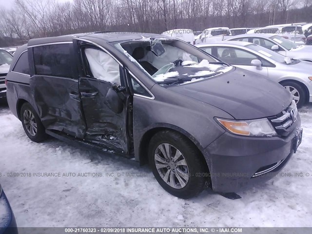 5FNRL5H62HB005122 - 2017 HONDA ODYSSEY EXL ნაცრისფერი ფოტო 1