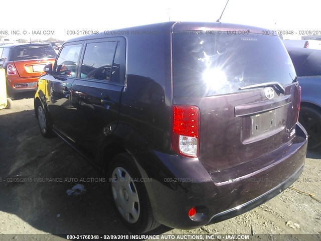 JTLZE4FE8EJ052307 - 2014 TOYOTA SCION XB MAROON photo 3
