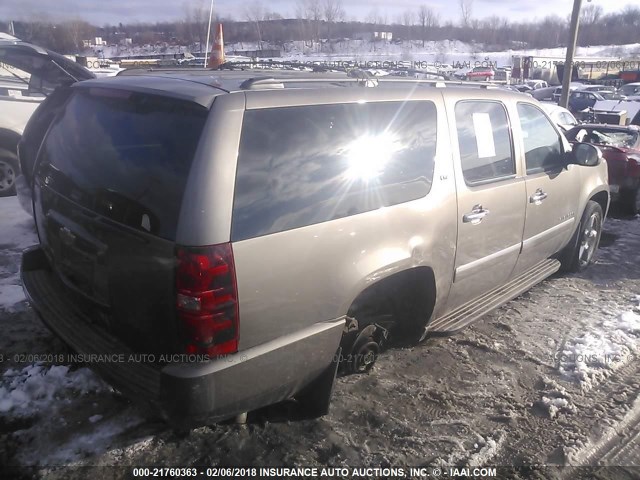 1GNSKKE78DR162021 - 2013 CHEVROLET SUBURBAN K1500 LTZ GOLD photo 4