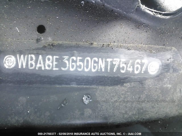 WBA8E3G50GNT75467 - 2016 BMW 328 XI SULEV BLACK photo 9