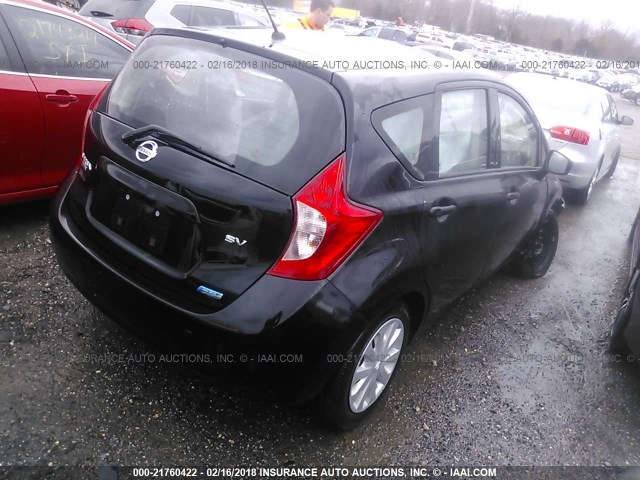 3N1CE2CP2FL406380 - 2015 NISSAN VERSA NOTE S/S PLUS/SV/SL/SR BLACK photo 4