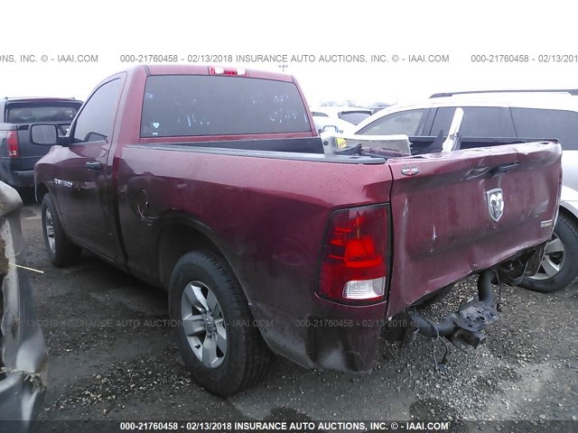 3C6JD6AP8CG201269 - 2012 DODGE RAM 1500 ST RED photo 3