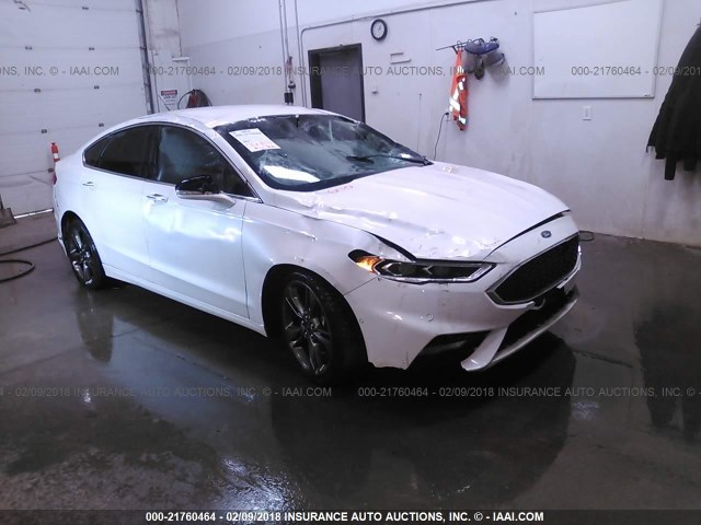 3FA6P0VP6HR207845 - 2017 FORD FUSION SPORT WHITE photo 1