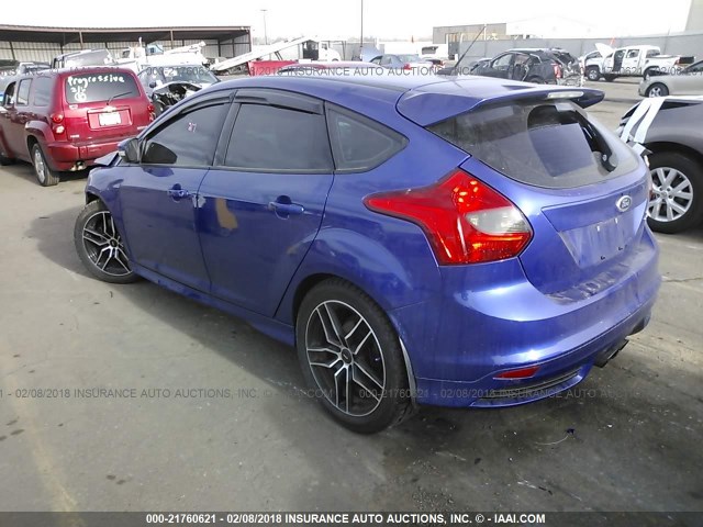 1FADP3L98EL433294 - 2014 FORD FOCUS ST BLUE photo 3